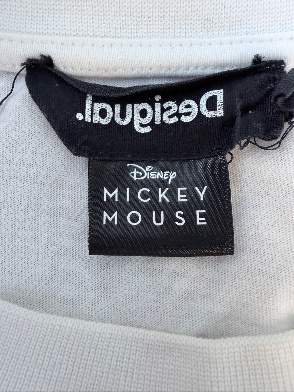 Desigual Disney Mickey Mouse Graphic T Shirt White Pop Art Tee Approx Small - Picture 12 of 14